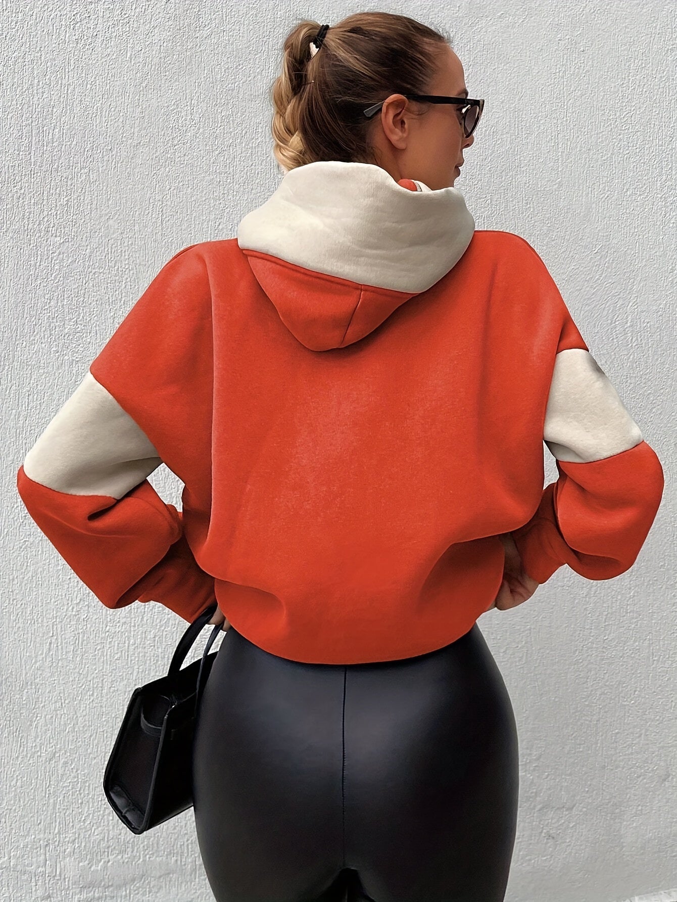 Color Block Kangaroo Pocket Hoodie